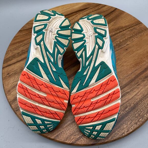 Brooks Launch Shoes Womens Size 9 B Teal Orange Running Comfort Walking Sneakers - Picture 7 of 8